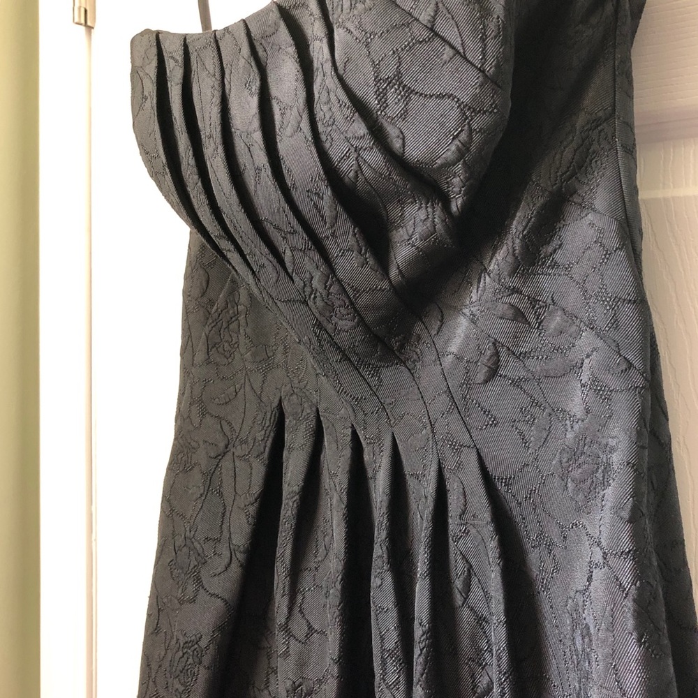 Strapless Black Cocktail Dress